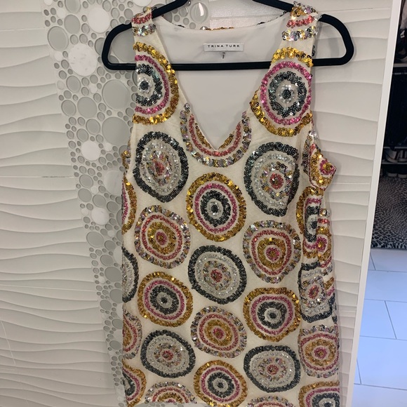 Sequined Trina Turk Party Dress - Picture 6 of 8